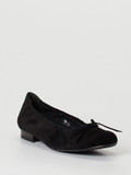 Semler – Ballerinas aus Veloursleder schwarz