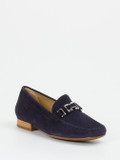Sioux – Mokassin-Loafer aus Veloursleder Dunkelblau
