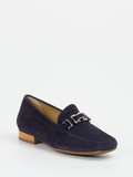 Sioux - Mokassin aus Veloursleder in blau