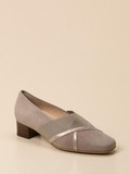 Hassia – Komfortpumps aus Veloursleder beige