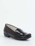 Waldläufer - Slipper aus Lackleder in schwarz