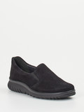 Semler – Komfort-Slipper aus Veloursleder schwarz