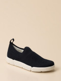 Ara – Slip-On Sneaker aus Stricktextil Dunkelblau