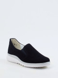 Semler – Komfort-Slipper aus Veloursleder Blau