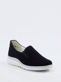 Semler – Komfort-Slipper aus Veloursleder Blau