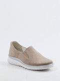 Semler – Komfort-Slipper aus Veloursleder beigegrau