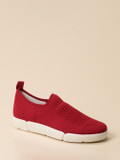 Ara – Slip-On Sneaker aus gestricktem Textil rot