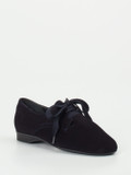 Semler – Derby-Schnürschuh aus Samtziegenleder Blau