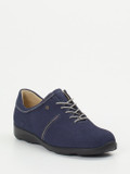 Finn Comfort – Schnürschuh aus Nubukleder marineblau