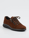 Semler - Schnürschuh aus Veloursleder in braun