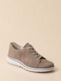 Semler – Komfort-Sneaker aus Veloursleder Taupe