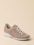 Semler – Komfort-Sneaker aus Veloursleder Beige