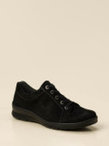 Semler – Schnürschuhe aus Veloursleder schwarz
