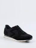 Semler – Sneaker aus Veloursleder in Schwarz