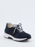 Gabor Comfort – Sneaker aus Nubukleder in Blau
