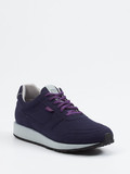 Lunge – Sneaker aus Textil in Velourslederoptik Dunkelblau