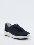 Semler – Komfort-Sneaker aus Mesh und Veloursleder Dunkelblau