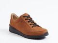 Finn Comfort – Schnürschuhe aus Nubukleder cognacbraun
