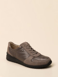Finn Comfort – Komfort-Sneaker aus Nubukleder taupe