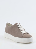 Semler – Plateau-Sneaker aus Veloursleder taupe