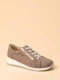 Finn Comfort – Komfort-Sneaker aus Nubukleder Taupe