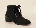 Hartjes - Stiefelette aus Nubukleder in schwarz