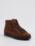 Semler – High-Top-Sneaker aus Veloursleder braun