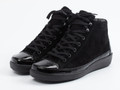 Christian Dietz – High-Top-Sneaker aus Velours- & Lackleder