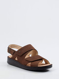 Finn Comfort – Herrensandalen aus Nubukleder braun