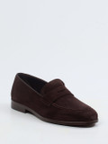 Konstantin Starke – Penny Loafer aus Veloursleder Braun
