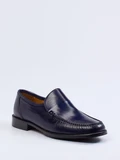Maestro Eugenio - Slipper aus Lammleder in blau