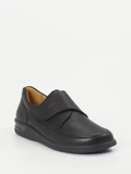 Ganter – Klettslipper aus Kalbleder Schwarz
