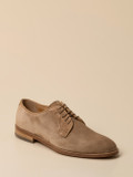 Konstantin Starke – Derby-Schnürschuhe aus Veloursleder Beige