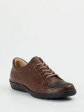 Finn Comfort – Schnürschuhe aus Kalbleder mittelbraun