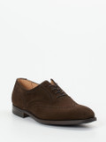 Crockett & Jones – Brogues aus Veloursleder Dunkelbraun