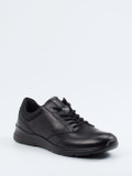 Ecco – Komfort-Sneaker aus Kalbleder Schwarz
