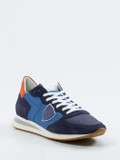 Philippe Model – Retro-Sneaker aus Veloursleder blau