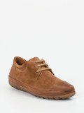 Franz Gustav – Schnürschuh aus Veloursleder cognacbraun