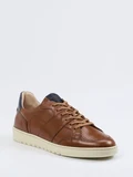 Konstantin Starke – Sneaker aus Kalbleder cognacbraun
