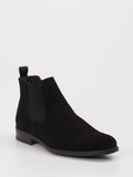 Ralph Harrison – Chelsea Boots aus Veloursleder schwarz
