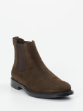 Tod's – Chelsea Boots aus Veloursleder dunkelbraun