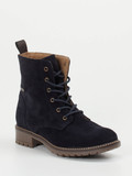 Ralph Harrison Classic – Schnürboots aus Veloursleder dunkelblau