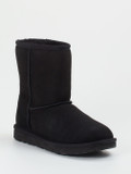 UGG – Shearling-Stiefel aus Veloursleder schwarz