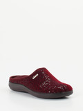 Rohde – Pantoffel aus Textil mit Pailletten Bordeaux