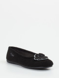 Thies – Ballerina-Hausschuh aus Wolle schwarz