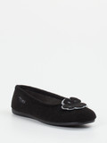 Thies – Ballerina-Hausschuh aus Wolle schwarz