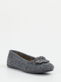 Thies – Ballerina-Hausschuh aus Wollfilz anthrazit