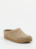 Haflinger - Pantolette aus Wolle in braun