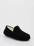 UGG - Hausschuh Ascot aus Veloursleder in schwarz