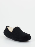 UGG – Mokassin-Hausschuh aus Veloursleder schwarz